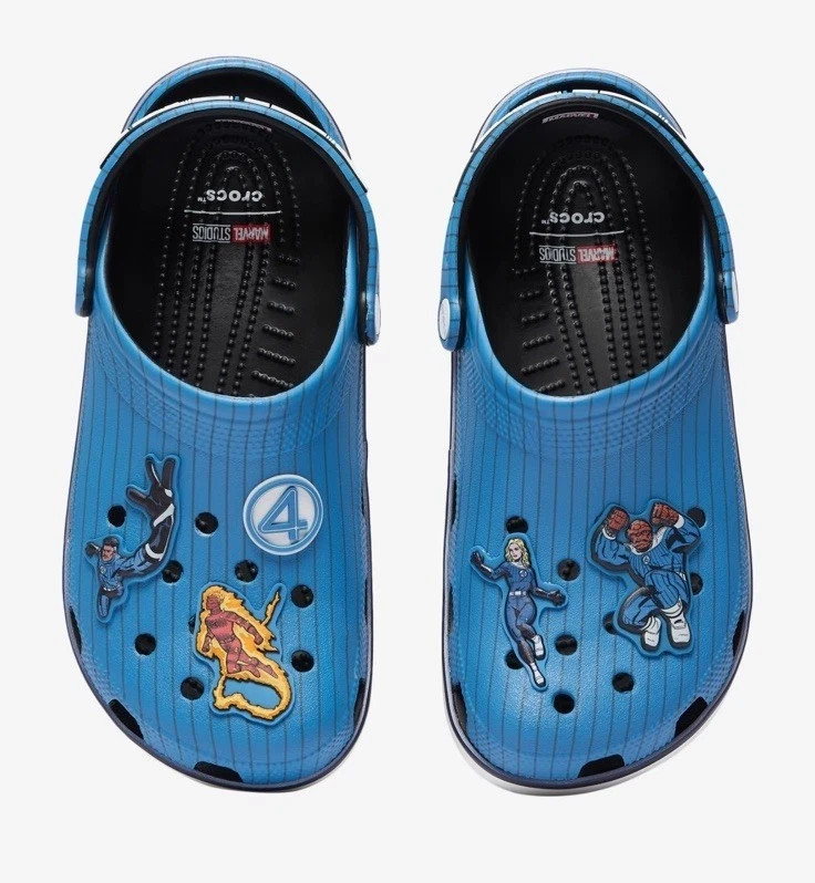 Crocs x Marvel Fantastic Four Classic Clog Men’s Size 10 Clogs Sandals Slides