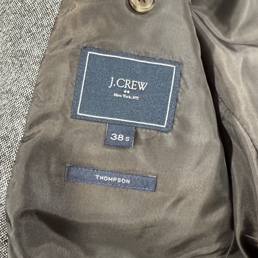 J Crew Voyager Thompson Blazer Men's 38S Gray Wool Blend Sport Coat
