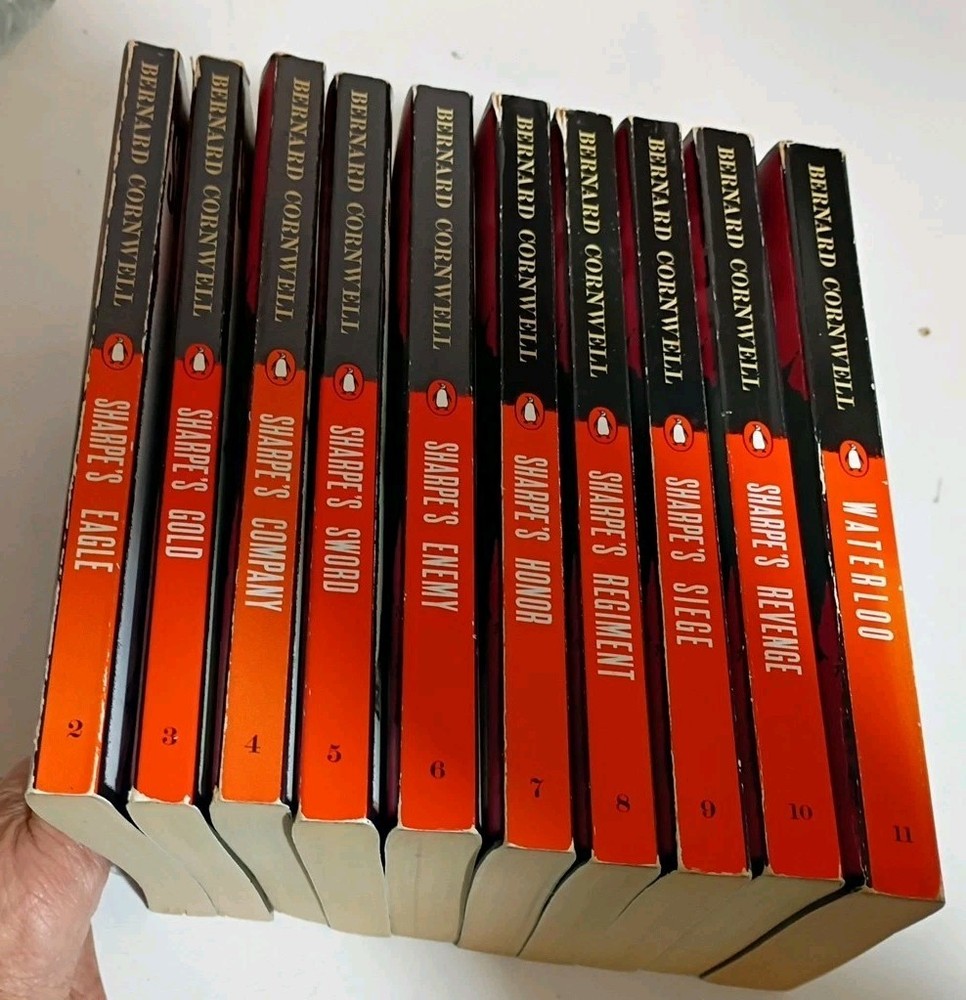 SHARPE'S Series Bernard Cornwall Penguin PB Lot of the First 10 Books -- 2-11