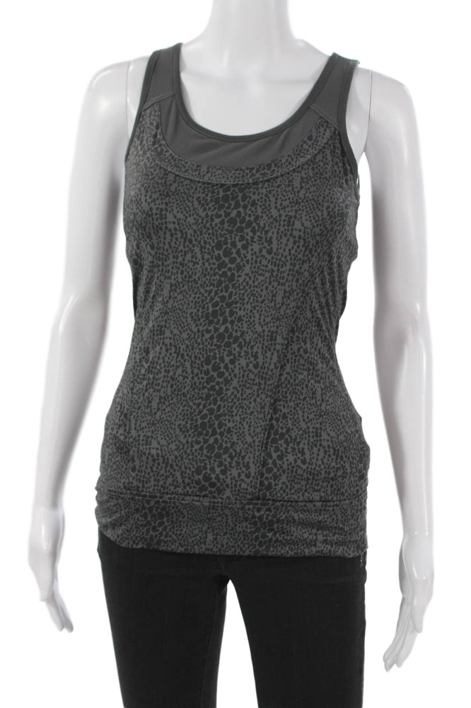 Adidas by Stella McCartney Womens Basic Gray Scoop Neck Sleeveless Tank Size SFree Shipping in US $100+ Orders | $6.95 Orders Below