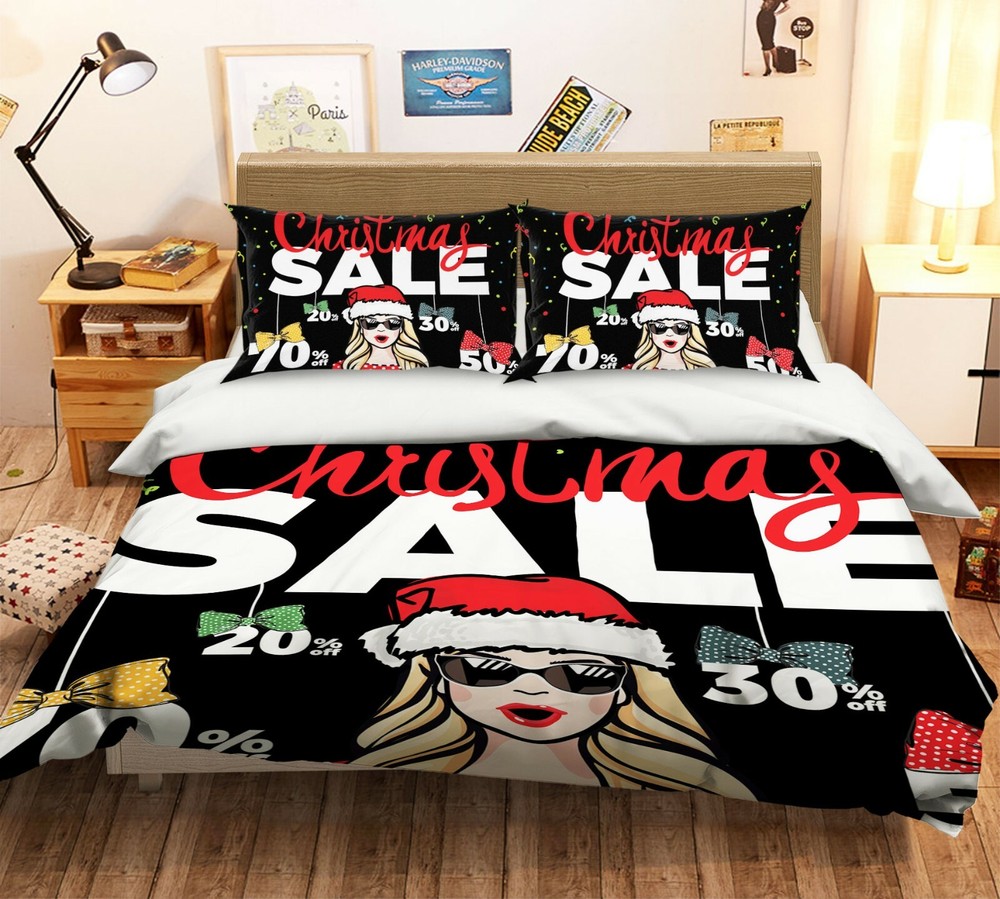 3D Christmas Sale ZHUA235 Bed Pillowcases Quilt Duvet Cover Set Queen King Amy
