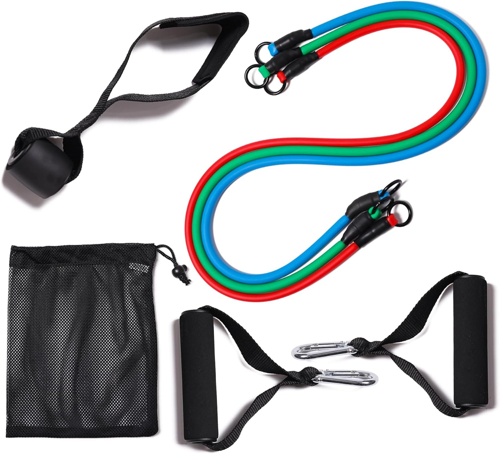 Resistance Bands with Handles for Working Out Women and Men, Exercise Bands with