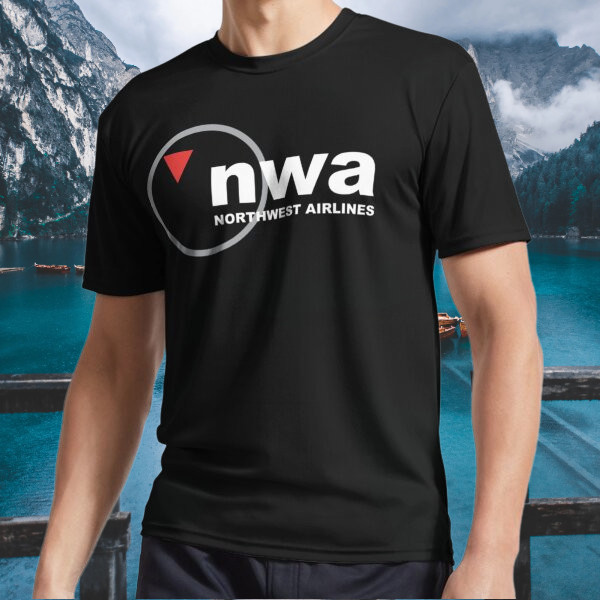 New Shirt Northwest Airlines Merchandise Logo Active T-Shirt Funny Size S to 5XL