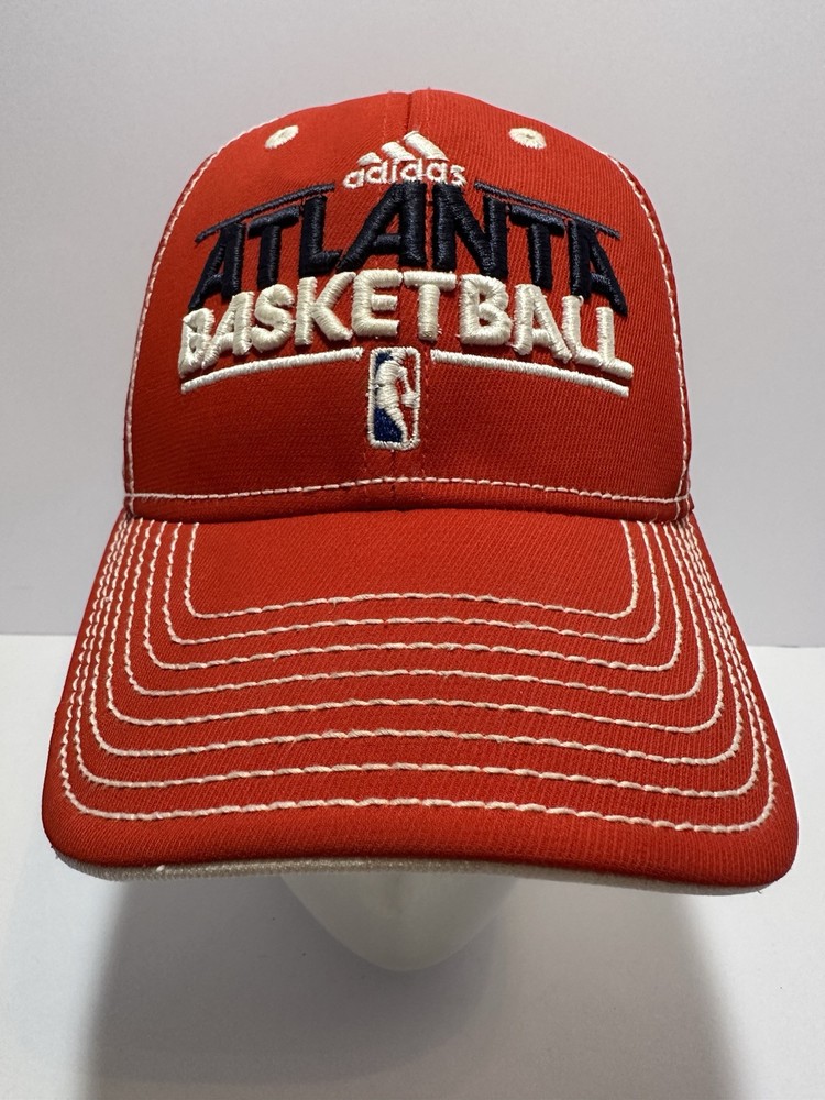 Atlanta Hawks Adidas NBA Locker Room Logo Red Climalite Flex Fitted Cap Hat
