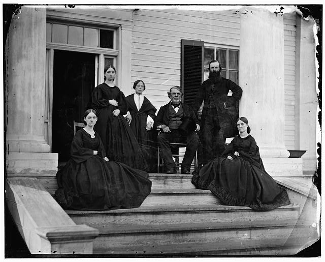 John Minor Botts,family,porch,Culpeper,Virginia,VA,United States Civil War,1863