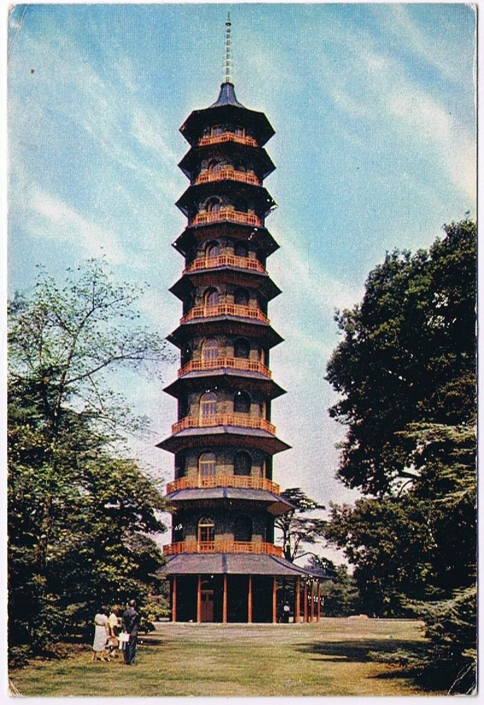 Postcard London England UK Kew Gardens Pagoda