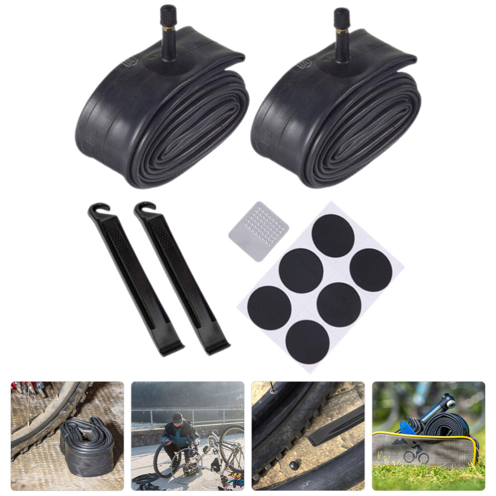 1 Set Bike Tire Tube Replacement Kit with Levers & Patch
