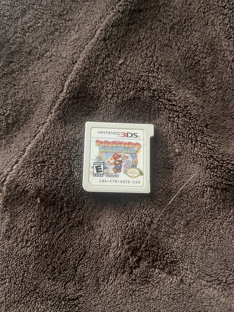Nintendo 3DS Paper Mario Sticker Star Authentic Game Cartridge