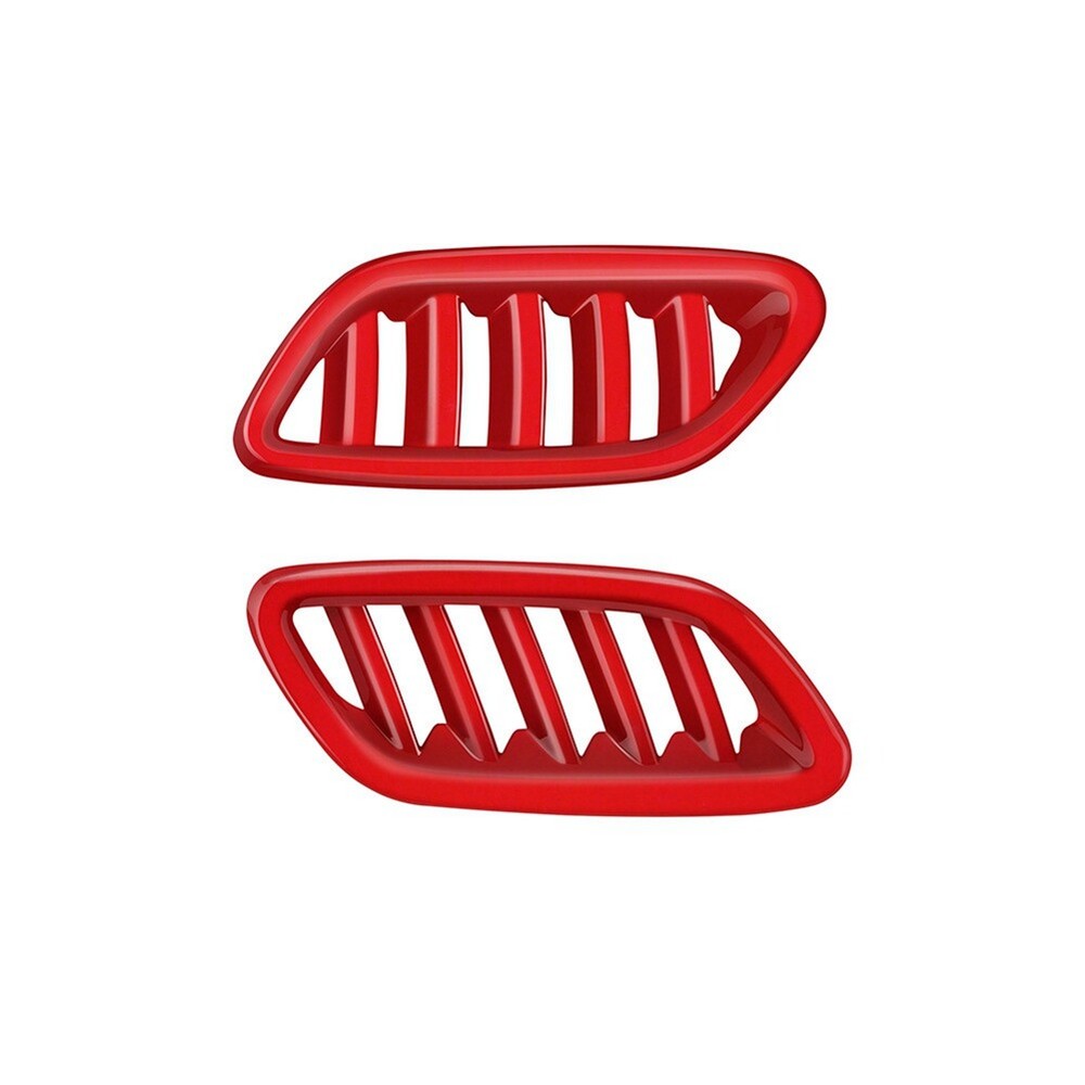 Car Front Air Vent Dashboard A/C Outlet Frame Cover Trim for   2024+ Red F4S9