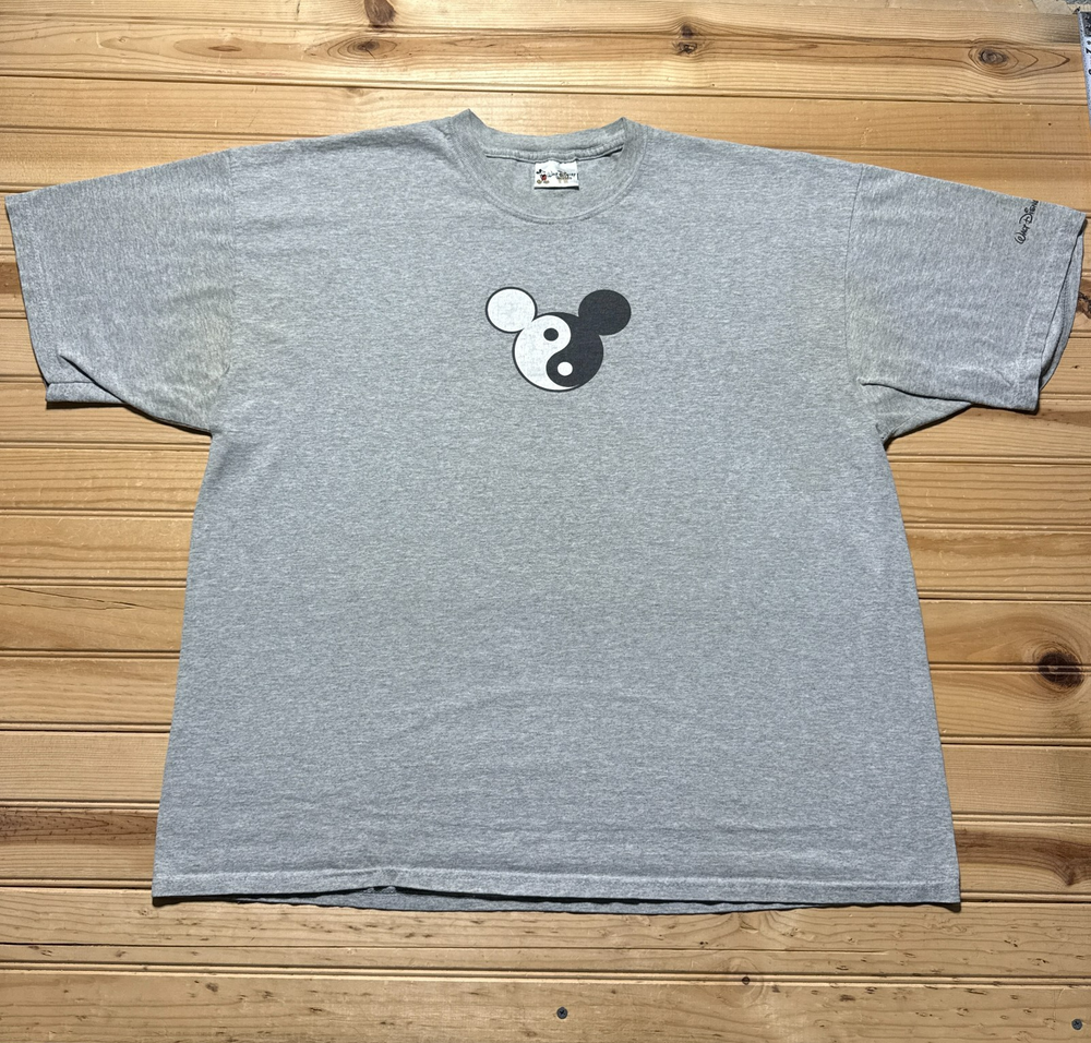 Vintage 90s Walt Disney World Yin Yang Mickey Mouse Souvenir Shirt - Size XL