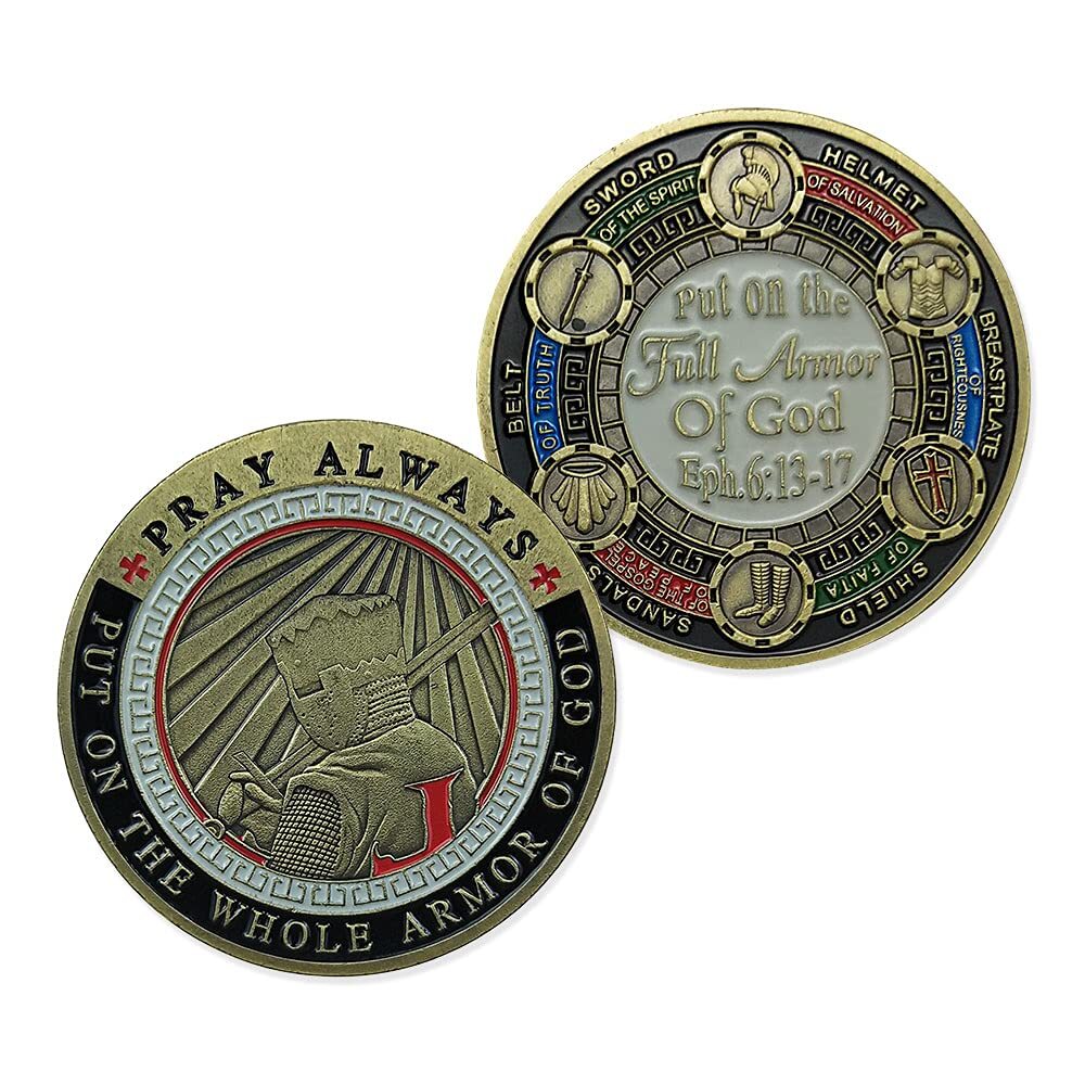 Armor of God Challenge Coin Eph 6:13-17