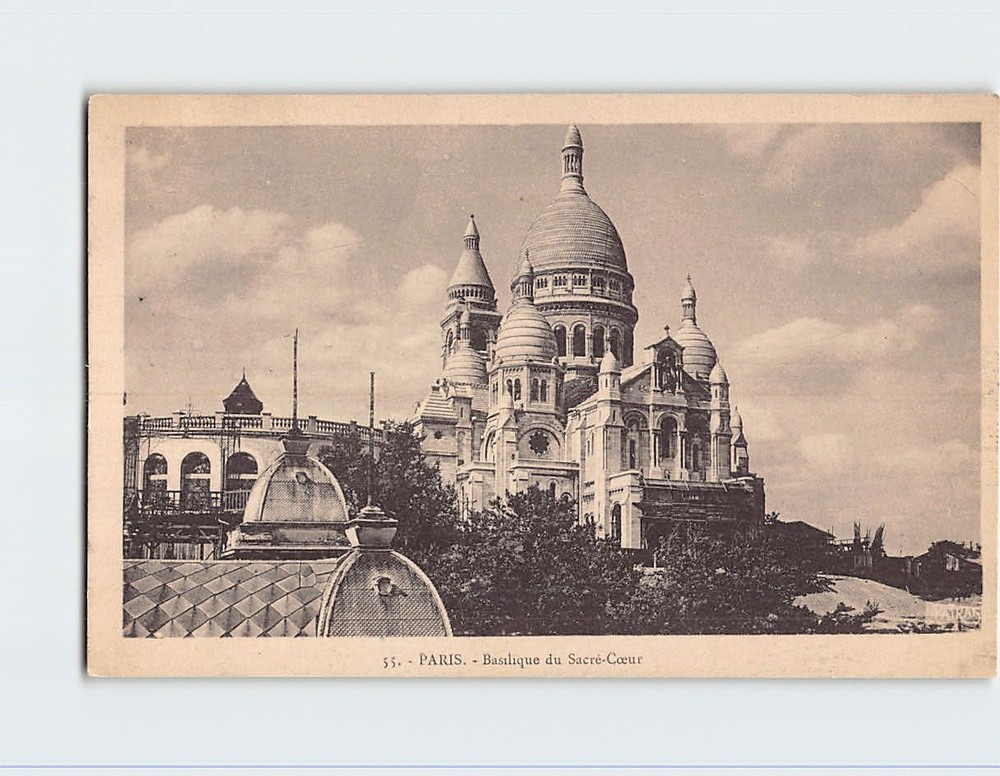 Postcard Basilique du Sacré Cœur Paris France