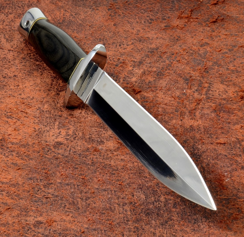 Gil Hibben Double Edge Full Tang Boot Knife w/Sheath and Boot/Belt Clip GH5078