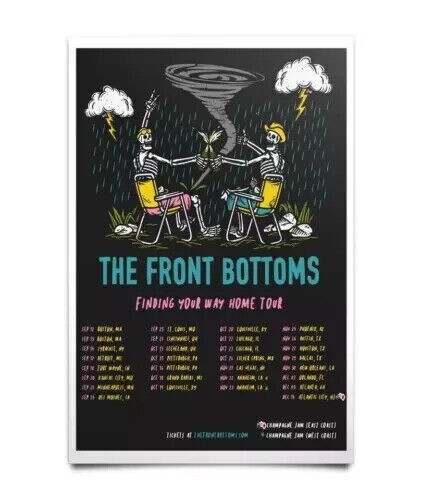 Front Bottoms 2024 Tour Poster - Finding Your Way Home
