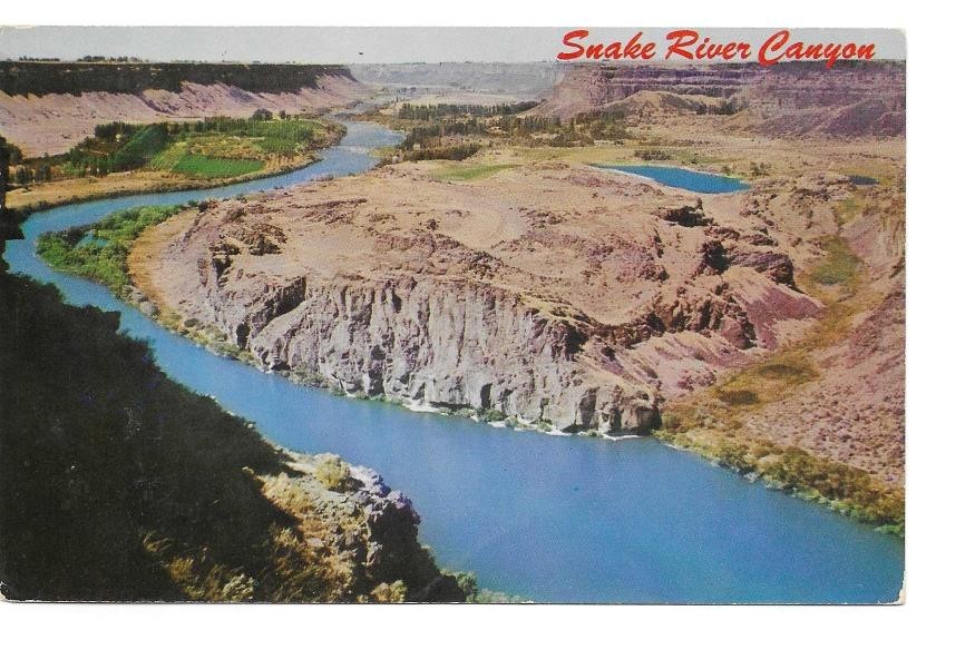 Vintage Large Letter Postcard Snake River Canyon Washington Oregon Idaho  011011