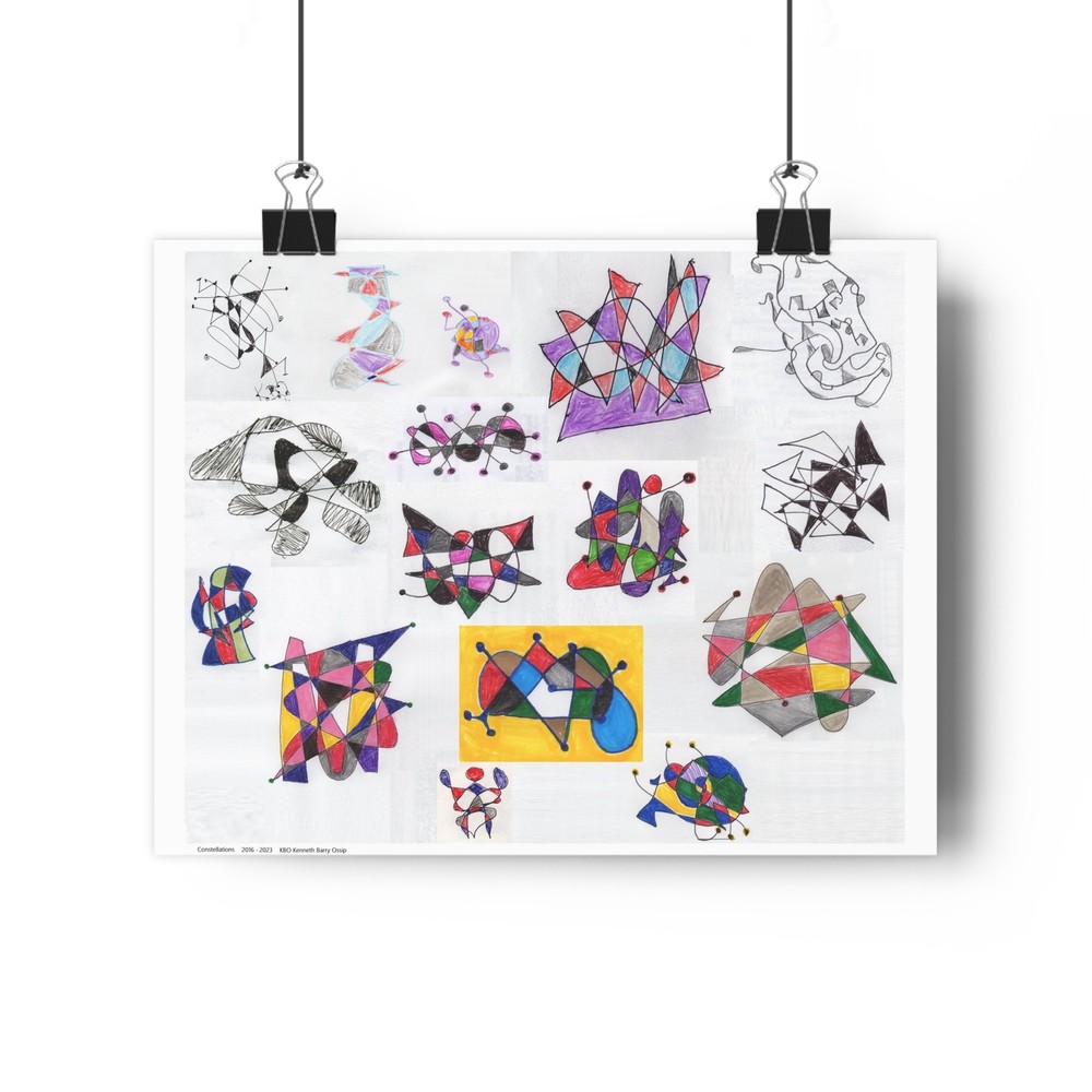 Abstract Constellation Giclée Art Print by K. Barry O - Contemporary Design-image