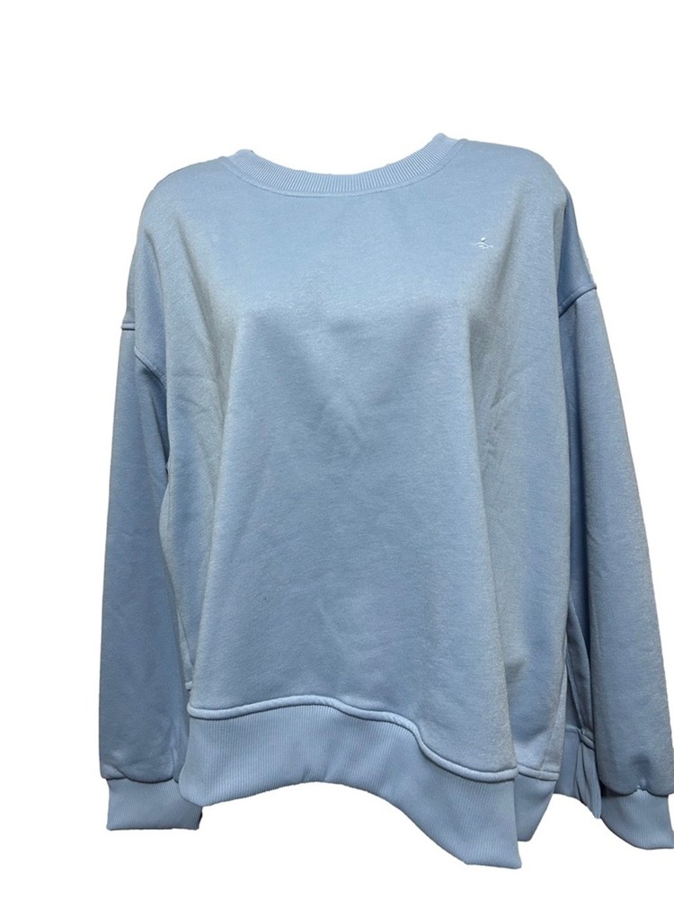 NWOT Halara Round Neck Dropped Shoulder Long Sleeve Split Hem size XL