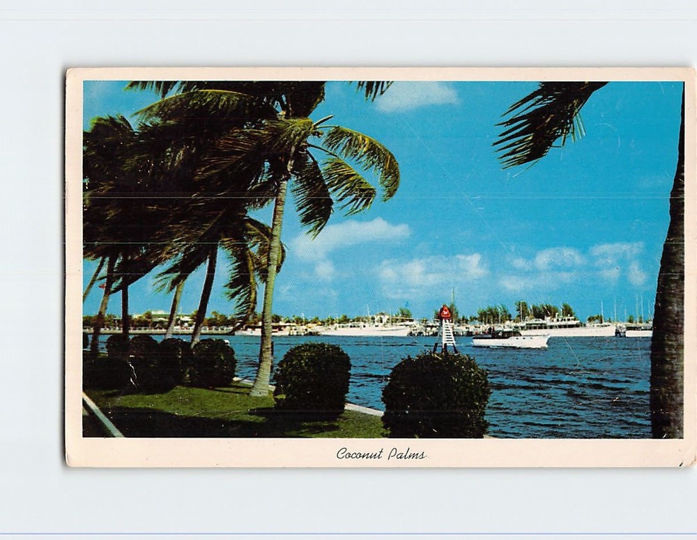 Postcard Inland Waterway Fort Lauderdale Florida USA