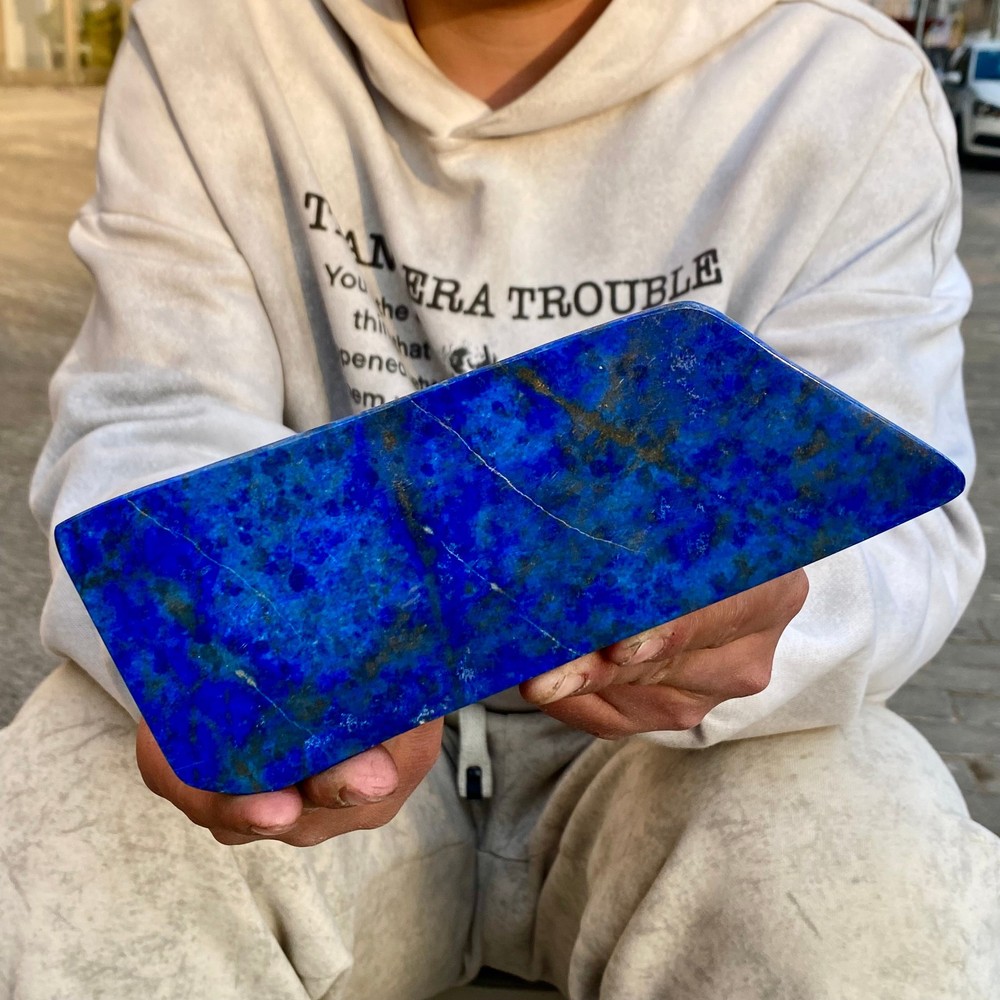 3.19LB Natural Stone Lapis Lazuli Freeform Polished Crystal Mineral Specimen