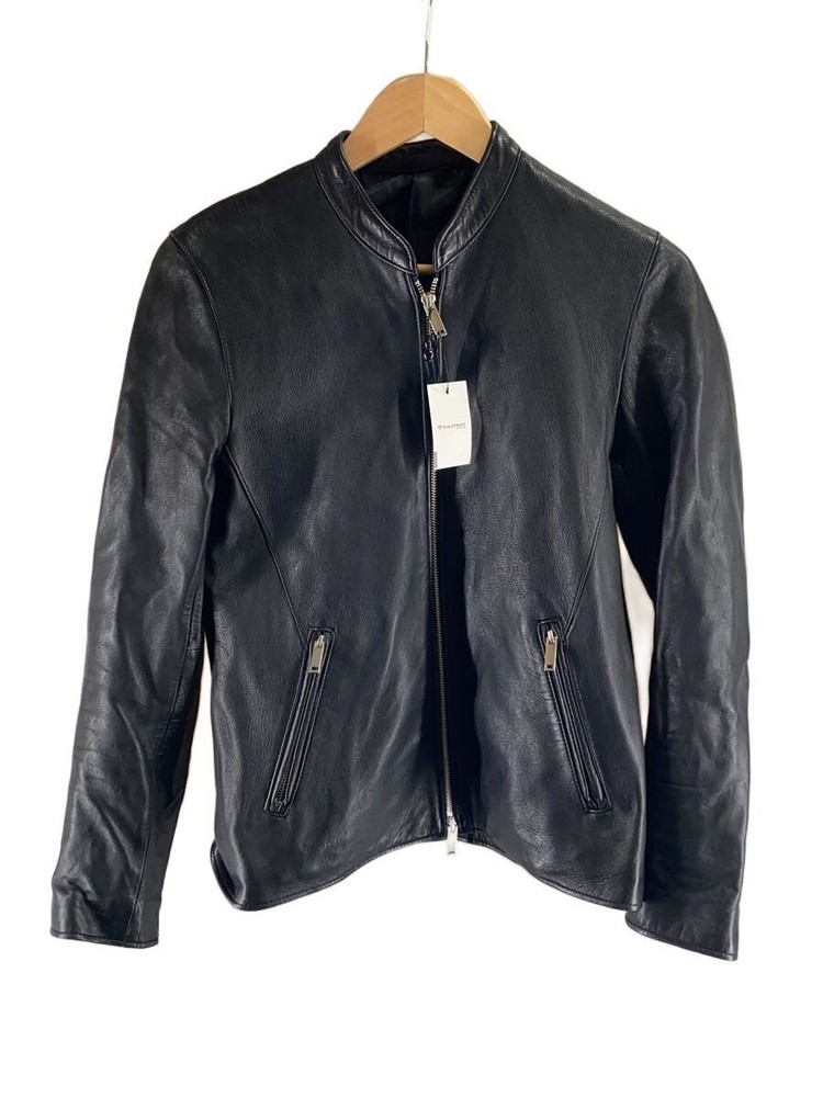 Studious Single Rider Jacket/2/Sheep Leather/Blk/Plain/109250002 51801
