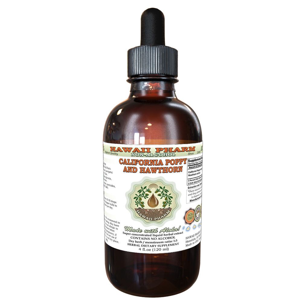 California Poppy and Hawthorn Liquid Extract