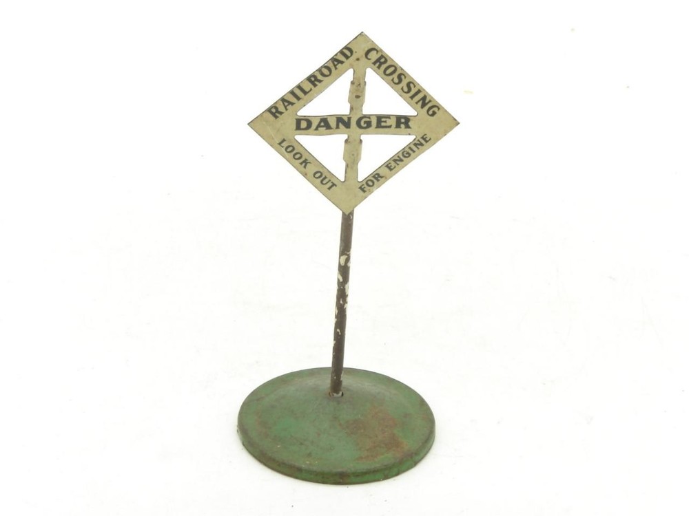 Furgesson O and Standard Gauge Rail Road Crossing Sign Accessory