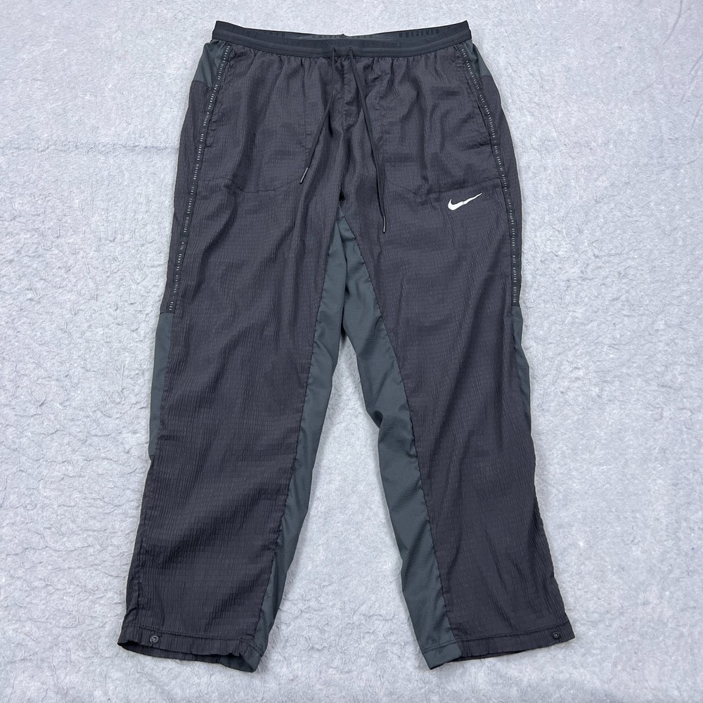 Nike Joggers Mens Large Black Phenom Elite Run Division Running Pants Gym DA1290