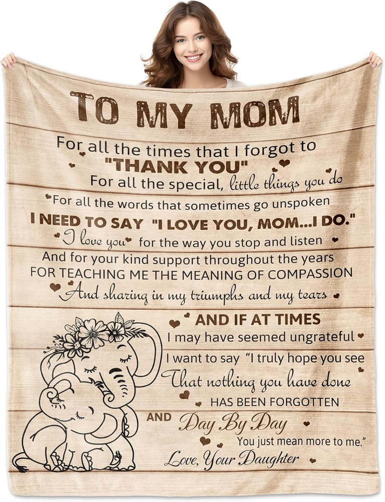Mom Gifts from Daughter, Gifts for Mom Blanket 60