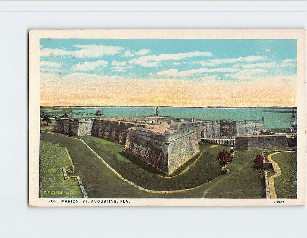 Postcard Fort Marion St. Augustine Florida USA