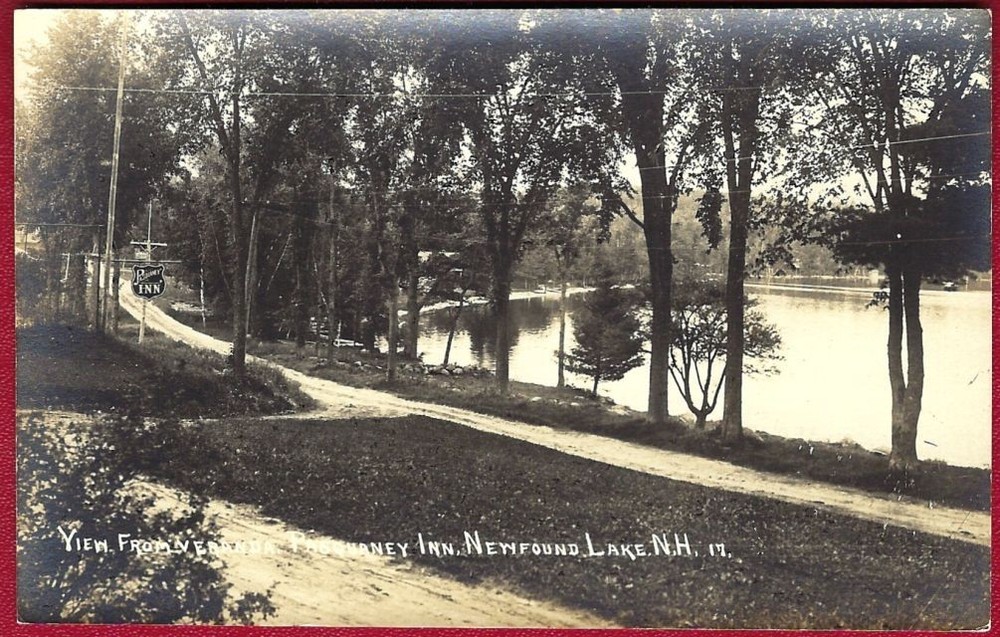 Newfound Lake, NH Pasquaney Inn RPPC 1920s Real Photo Postcard