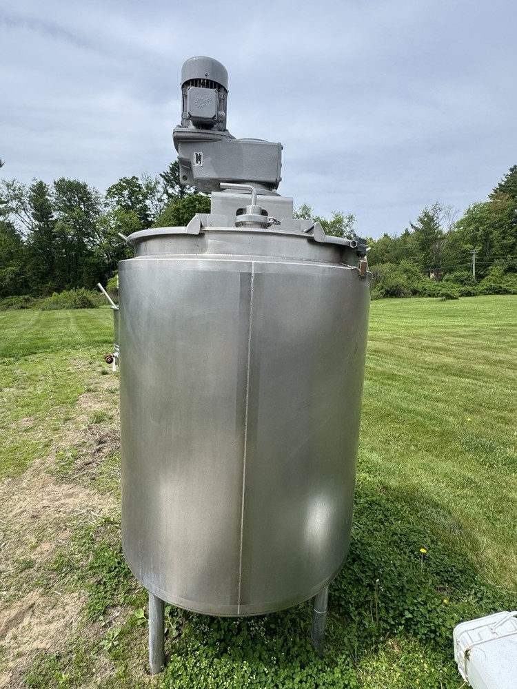 200 Gallon Stainless Steel Mixing Tank w Agitator Mixer Duplex Process Tank