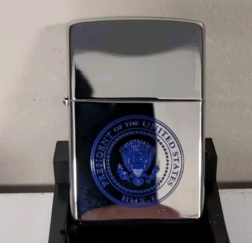 Presidential Seal Zippo Lighter. Marine One. Clinton Years Never Fired. Sealed