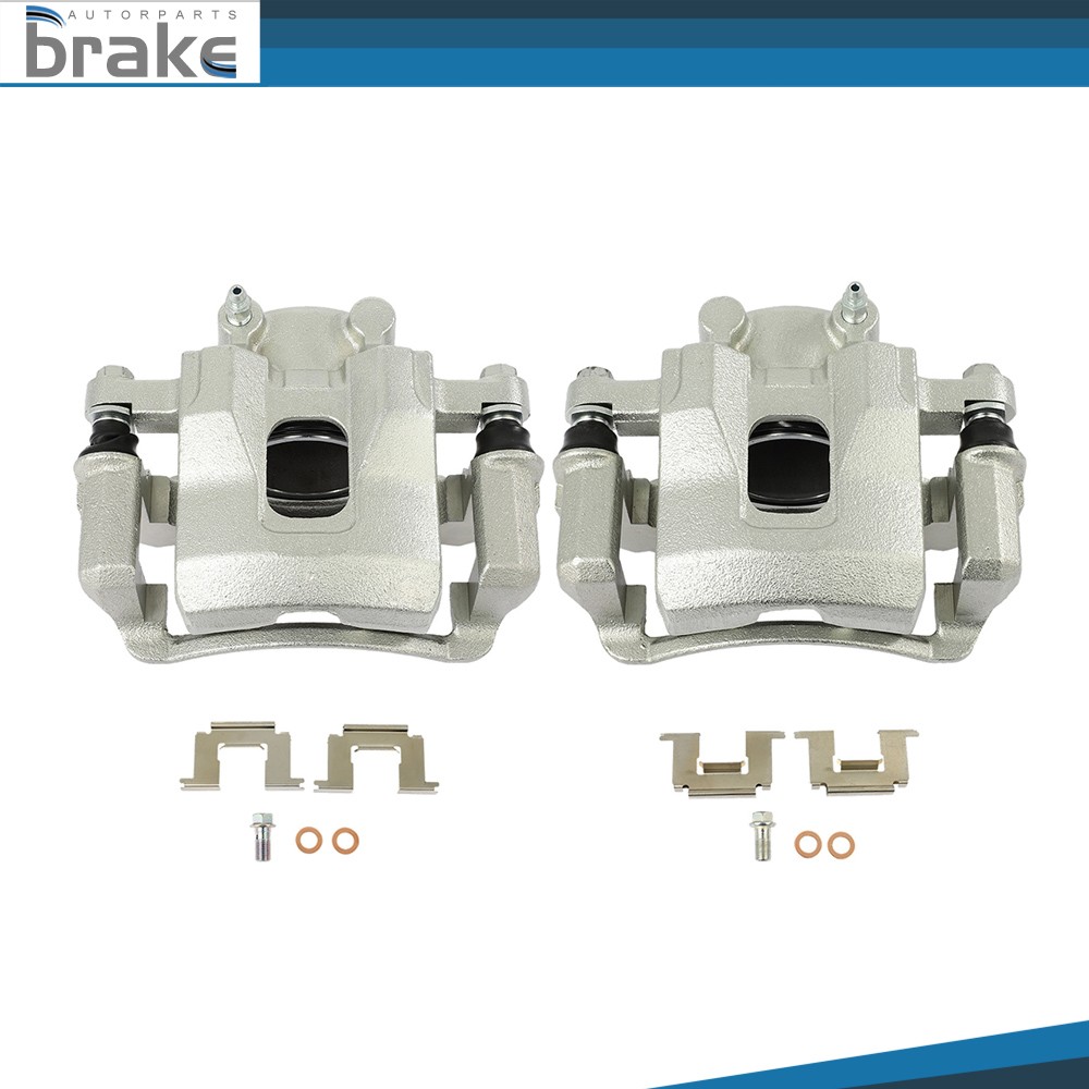 2Pcs Front Disc Brake Calipers w/Bracket For 95-04 Nissan Pickup 2.4L L4Exc 3.0L