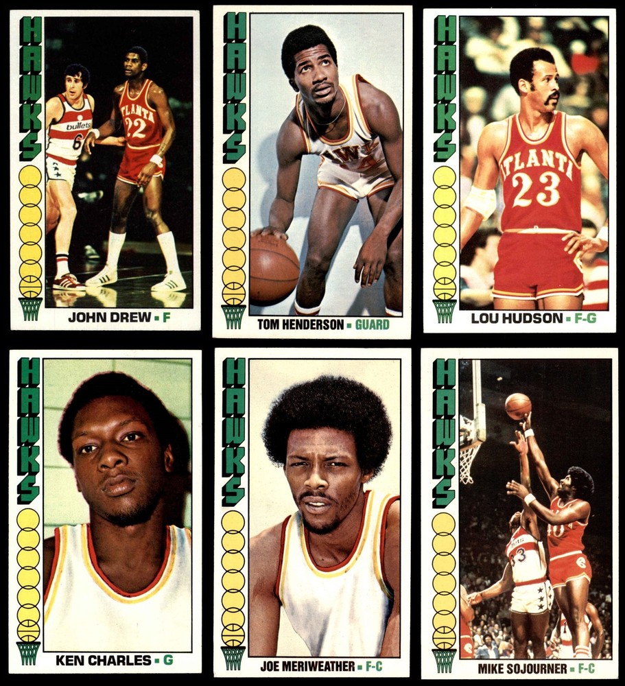 1976-77 Topps Atlanta Hawks Team Set 6.5 - EX/MT+ 4050230