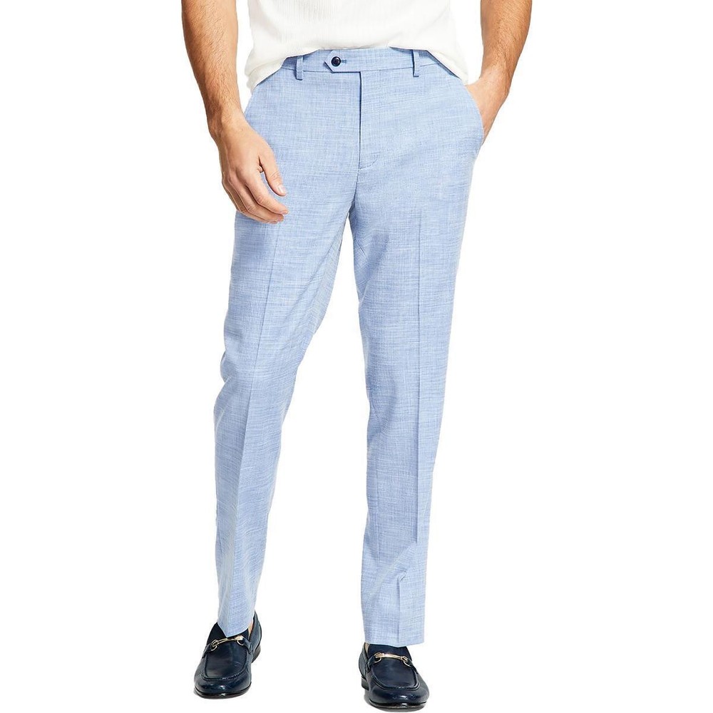 Alfani Mens Slim Stretch Solid Suit Pants Blue 32 X 32 NEW $135  MKXEPQ3Z0141