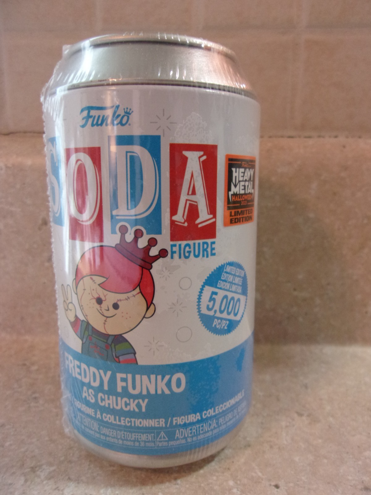 Freddy Funko as Chucky Scarred LE 2023 Funko Soda Figure Sealed