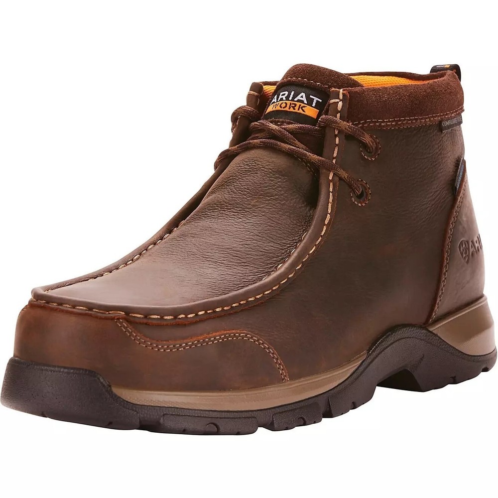 Ariat Mens 11.5EE Edge LTE Moc Work Boot H2O Composite Toe Dark Brown
