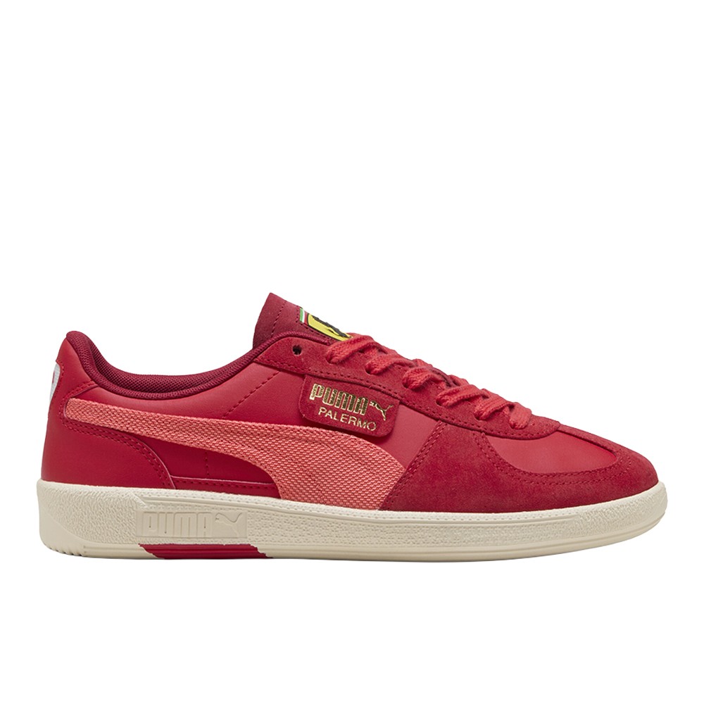 PUMA Scuderia Ferrari Palermo Lace Up  Mens Red Sneakers Casual Shoes 30871702