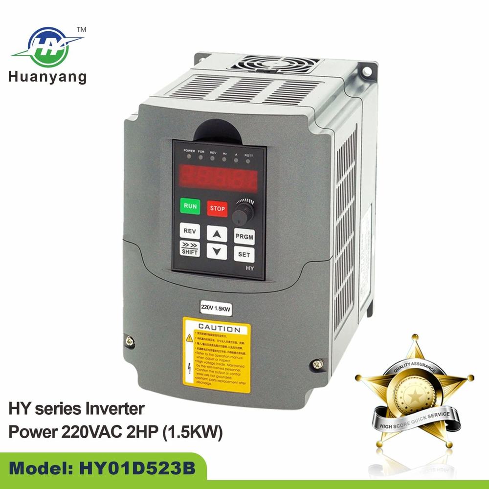 Huanyang VFD 220V 1.5kw 2HP Variable Frequency Drive Inverter Convert for Motor