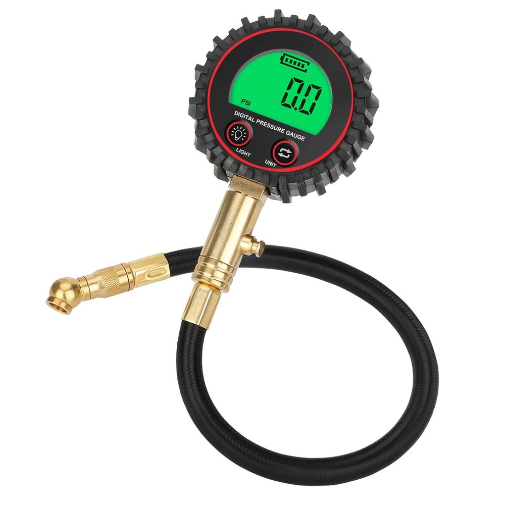 Accurate Digital Air Pressure Tire Gauge 3-255 PSI LCD Screen For Truck Car Bike-image