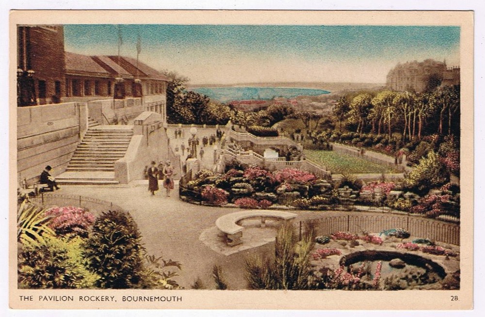 Postcard The Pavilion Rockery Bournemouth England UK