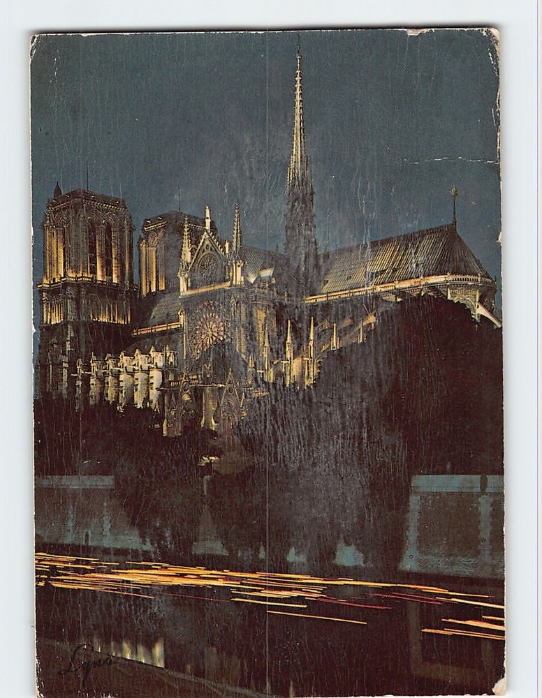 Postcard The Cathedral of Notre Dame Paris France