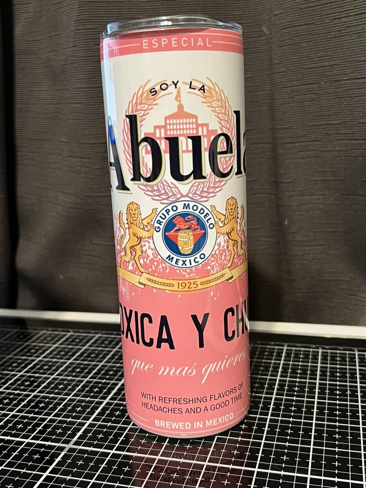Custom Toxic Abuela Pink Tumbler  -image