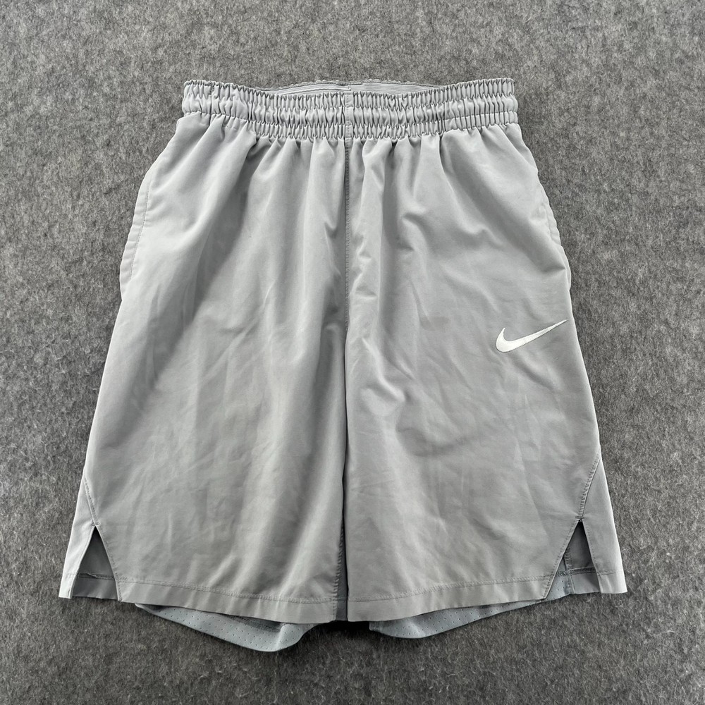 Nike Dri Fit Hyper Elite 9” Basketball Shorts Gray Mens M