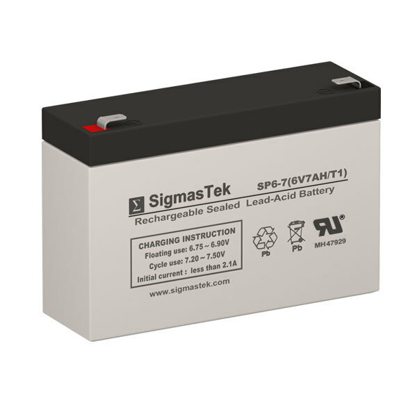 Raion Power RG0670T1 6 Volt 7Amp Hour Replacement Battery