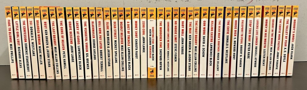 Hard Case Crime Lot of 39 Hard Boiled Noir Action Mystery Thriller Pulp Novels