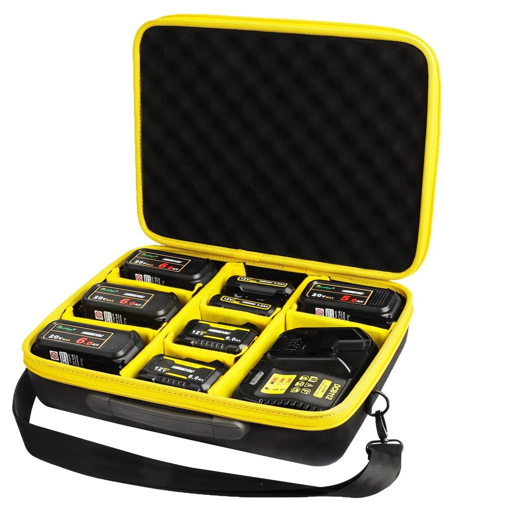 Extra Large Battery Storage Holder Case for Dewalt 20V 60V 12V 18V Max Batteries