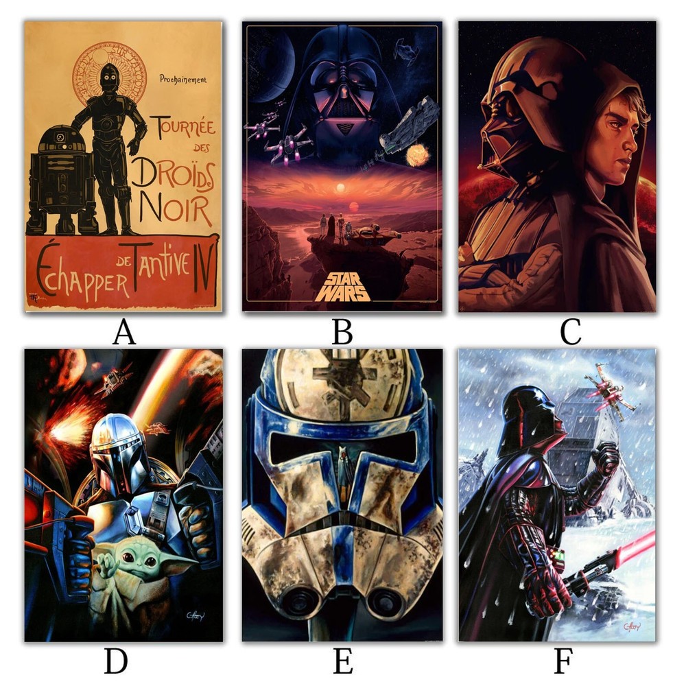 Vintage Star Wars Retro Movie Poster High Quality Home Decor