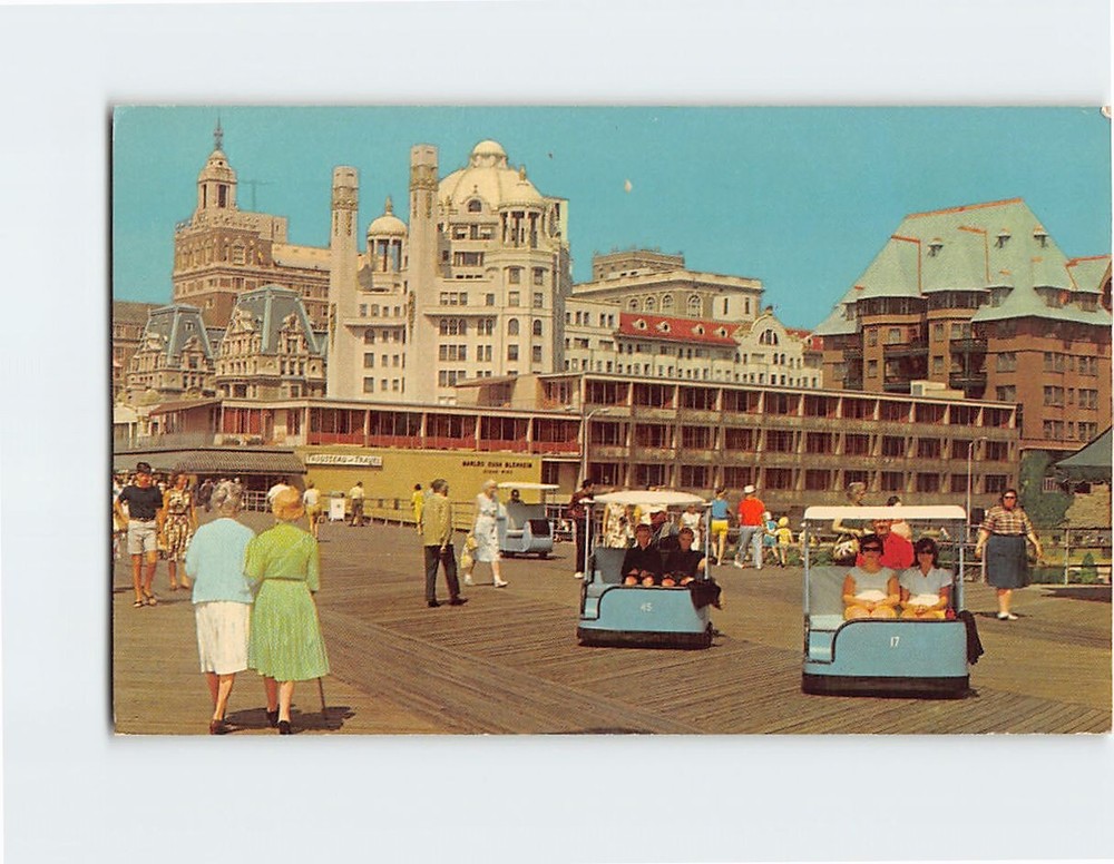 Postcard Rolling Chairs Atlantic City New Jersey USA