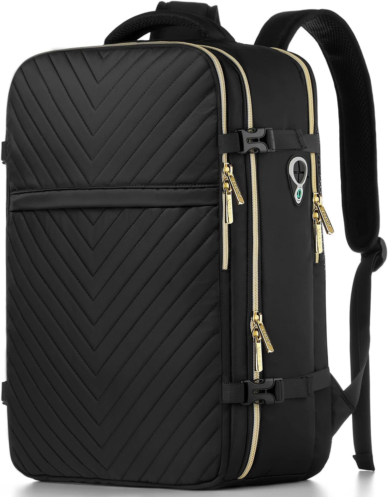 Waterproof Anti-Theft 17 Inch Laptop Travel Backpack Black